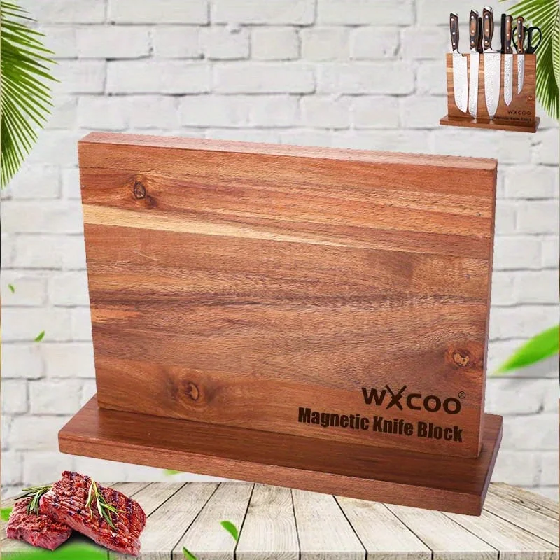 1pc Home Kitchen Double-sided Wooden Magnetic Stands Holder Rack Magnetic Knife Block with Strong Enhanced Magnets Multifunction
1pc Home Kitchen Double-sided Wooden Magnetic Stands Holder Rack Magnetic Knife Block with Strong Enhanced Magnets Multifunction