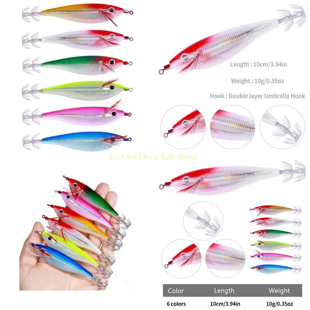 77UF, 6 шт., набор рыболовных приманок для любителей пресноводной и морской рыбалки, разноцветные приманки для джиг-крючка с и
77UF, 6 шт., набор рыболовных приманок для любителей пресноводной и морской рыбалки, разноцветные приманки для джиг-крючка с и