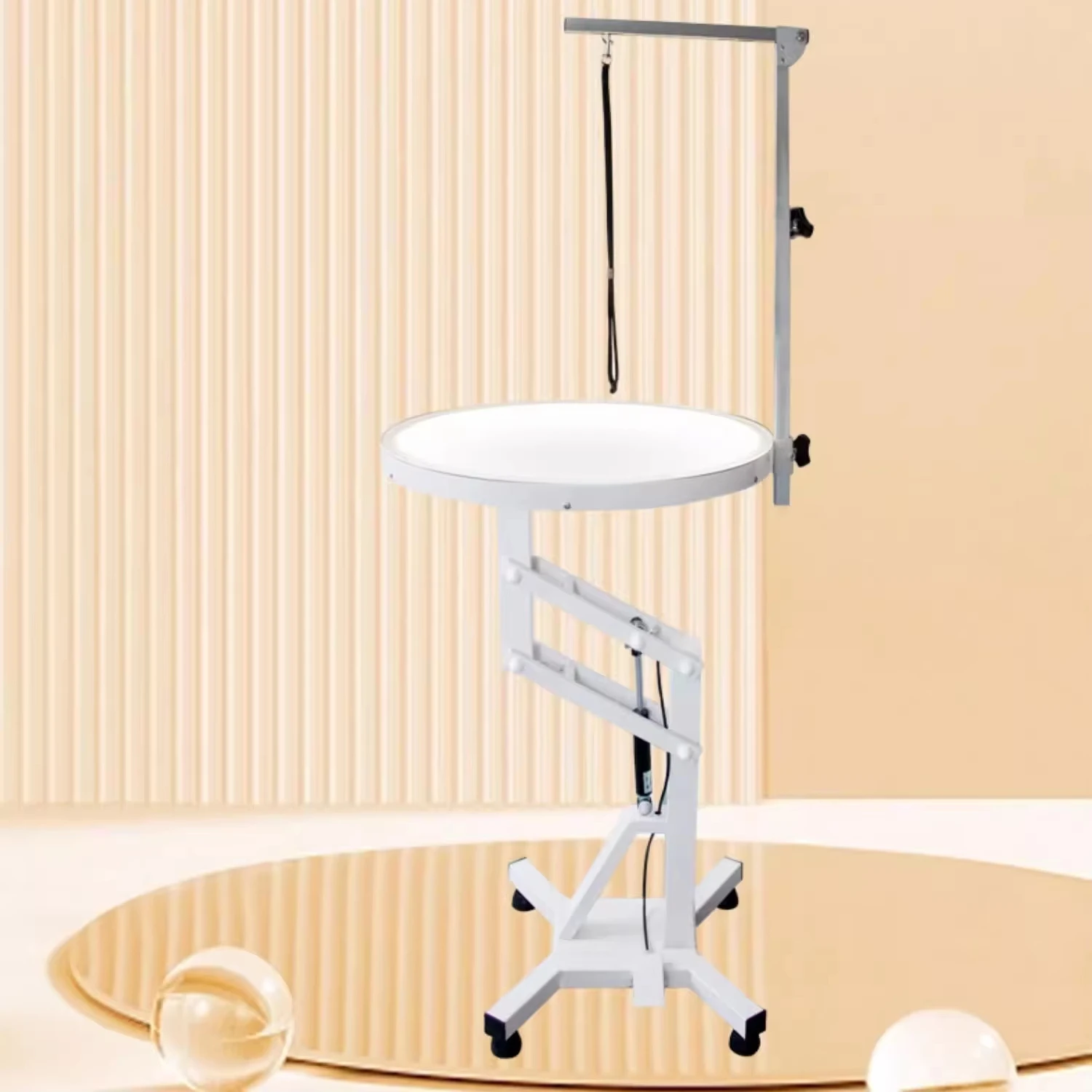 Electric Lifting Veterinary Exam Table 360° Round Rotating Dog Hair Cutting Table LED Lighted Pet Grooming Table for Small Pets
Electric Lifting Veterinary Exam Table 360° Round Rotating Dog Hair Cutting Table LED Lighted Pet Grooming Table for Small Pets