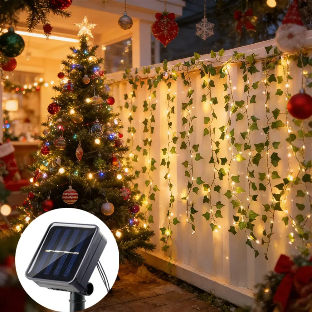 Festoon Solar Artificial Leaf Plants Light String Wedding Fairy Garland for Outdoor Garden Fence Wall Holiday Party Decoration
Festoon Solar Artificial Leaf Plants Light String Wedding Fairy Garland for Outdoor Garden Fence Wall Holiday Party Decoration