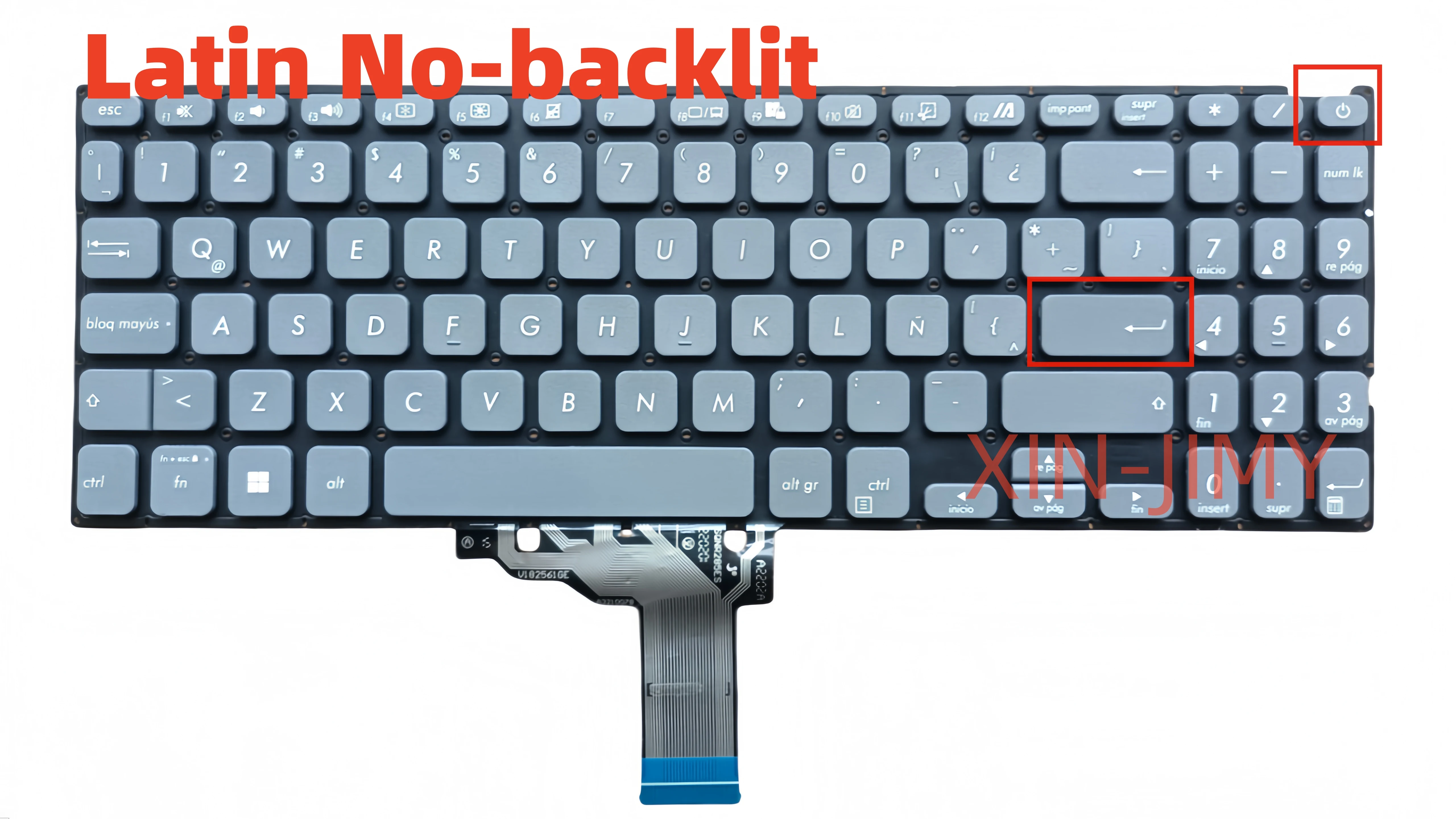 Latin Gray Laptop keyboard For Asus VivoBook15 X509F/FJ M509 FL8700U Y5200F/J V5200E/F/J X515JA/EA LA without backlit
Latin Gray Laptop keyboard For Asus VivoBook15 X509F/FJ M509 FL8700U Y5200F/J V5200E/F/J X515JA/EA LA without backlit