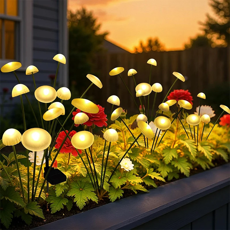 Солнечные садовые светильники для улицы, водонепроницаемые, в форме грибов, с эффектом мерцания, для украшения дорожек, дворов и патио
Солнечные садовые светильники для улицы, водонепроницаемые, в форме грибов, с эффектом мерцания, для украшения дорожек, дворов и патио