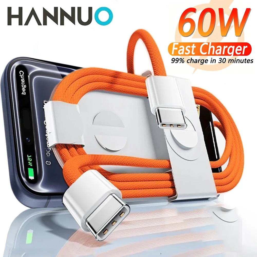 HANNUO 60W USB C to USB C Data Cable With Card Needle Super Fast Charge Type C Cord Fast Charger For MacBook iPhone Samsung USBC
HANNUO 60W USB C to USB C Data Cable With Card Needle Super Fast Charge Type C Cord Fast Charger For MacBook iPhone Samsung USBC