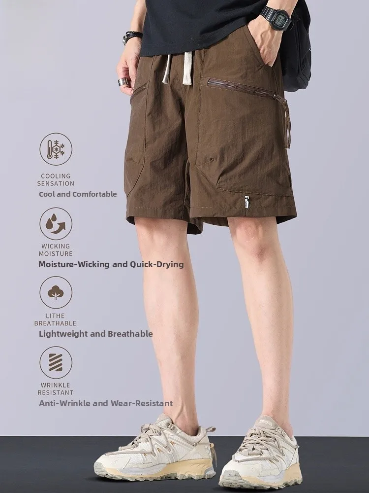 Men's Workwear Shorts Summer Ice Silk Quick Dry Loose Straight Leg Five-Quarter Pants Casual Trousers for Men
Men's Workwear Shorts Summer Ice Silk Quick Dry Loose Straight Leg Five-Quarter Pants Casual Trousers for Men