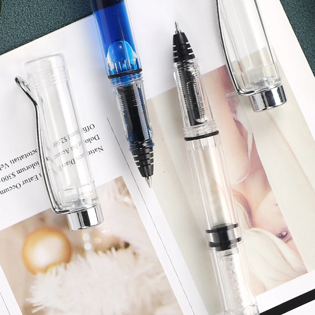 2pcs Piston Filling Gel Ink Smooth Writing Calligraphy Pen for Artists Students Office School Use Travel Portable Transparent
2pcs Piston Filling Gel Ink Smooth Writing Calligraphy Pen for Artists Students Office School Use Travel Portable Transparent