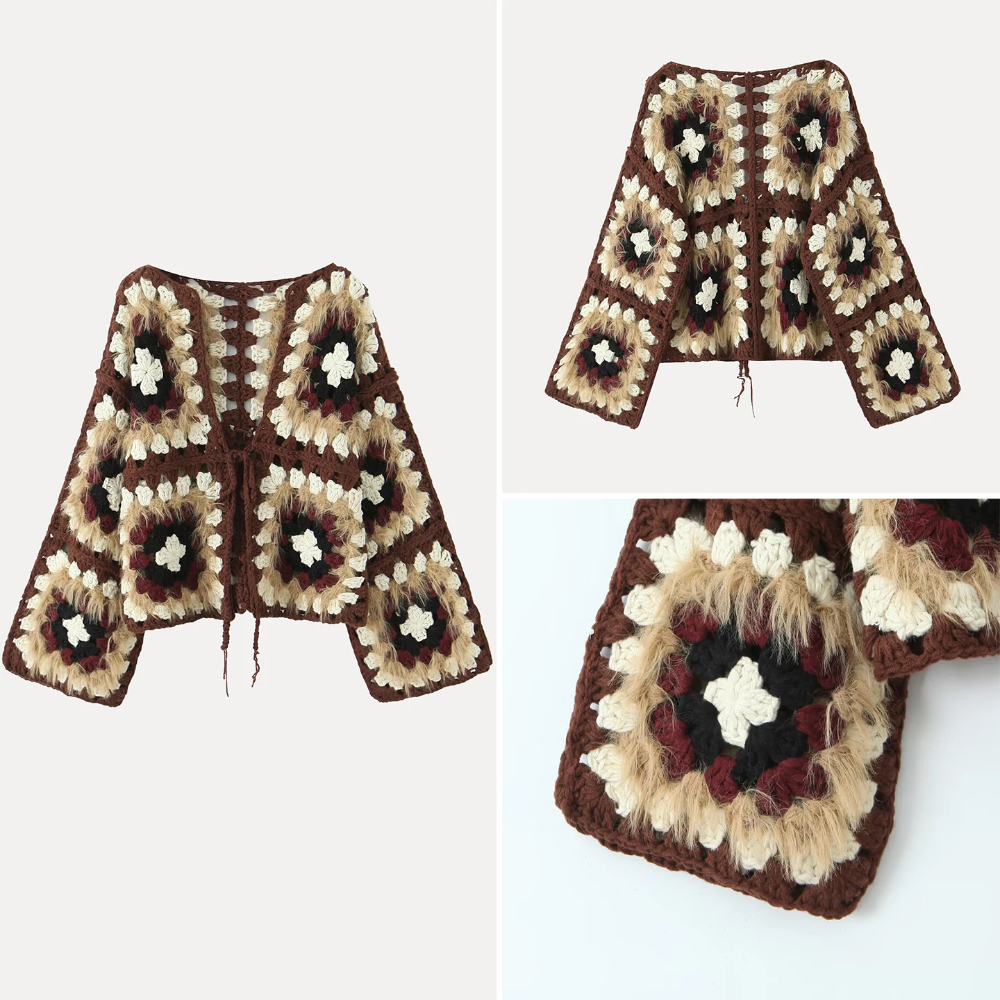 Handmade Knitted Cardigan 2025 Autumn New Sle Casual andmother Pattern Women's High Quali Faionable Daily Wear
Handmade Knitted Cardigan 2025 Autumn New Sle Casual andmother Pattern Women's High Quali Faionable Daily Wear