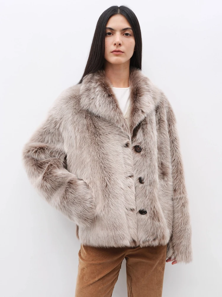 High-end Luxury Toscana Lamb Fur Winter Plush Jackets for Women 2026 Simple Single Breasted Short Genuine Leather Real Fur Coat
High-end Luxury Toscana Lamb Fur Winter Plush Jackets for Women 2026 Simple Single Breasted Short Genuine Leather Real Fur Coat