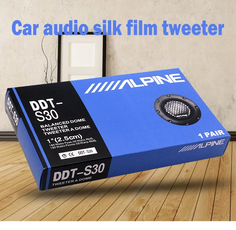 DDT-S30 1inch RMS 50W MAX 180W 4ohm Super Power Loud Stereo Dome Tweeter Small Aluminum Car Horn Speaker Interior Accessories
DDT-S30 1inch RMS 50W MAX 180W 4ohm Super Power Loud Stereo Dome Tweeter Small Aluminum Car Horn Speaker Interior Accessories