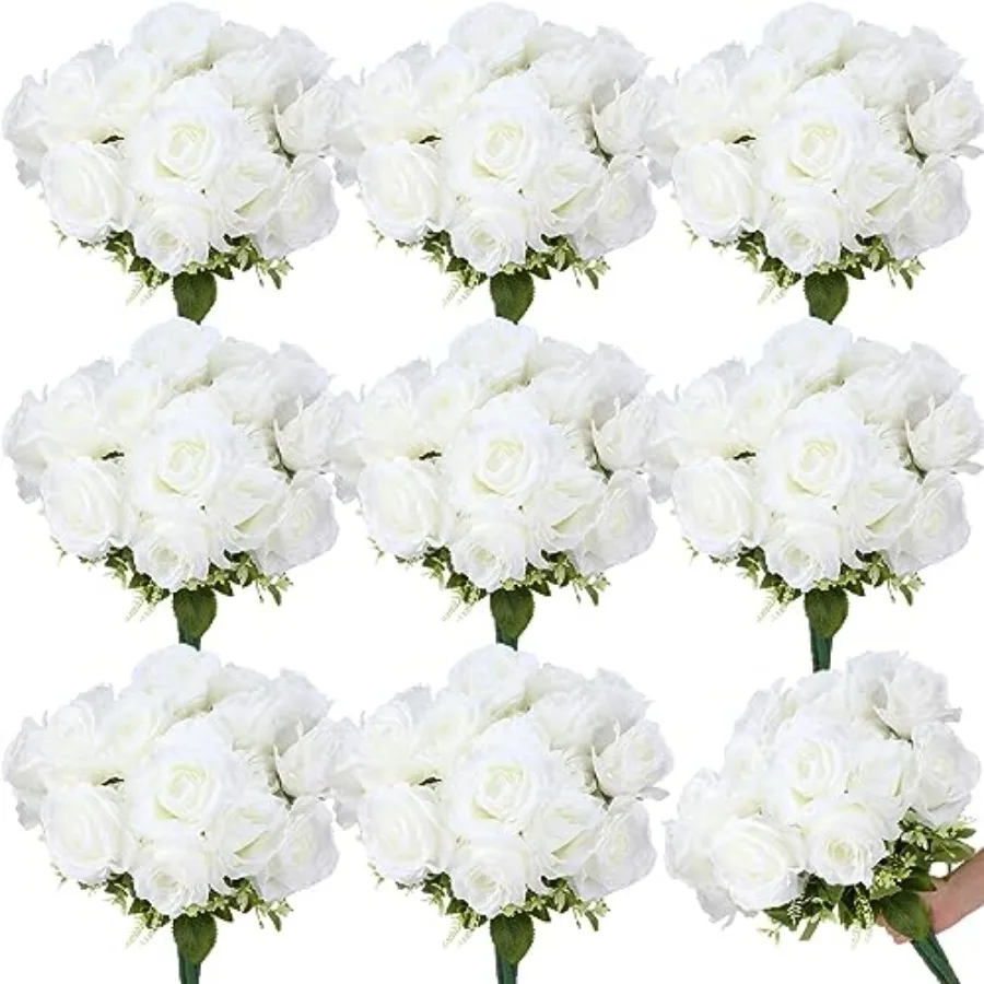 White Artificial Wedding Roses Bulk 8 Bouquets 56 Heads Silk Bridal Bouquet Flowers for DIY Wedding Centerpieces Bridesmaid Dec
White Artificial Wedding Roses Bulk 8 Bouquets 56 Heads Silk Bridal Bouquet Flowers for DIY Wedding Centerpieces Bridesmaid Dec