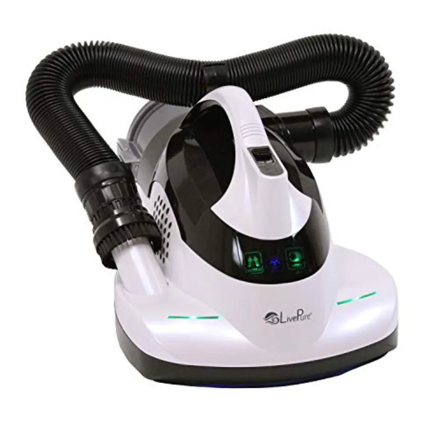 - Ultramite Handheld HEPA Filter Vacuum and Fabric Sanitizer - Dual Motor Brush, UVC Light, And Anti- Allergen Filter To Remove
- Ultramite Handheld HEPA Filter Vacuum and Fabric Sanitizer - Dual Motor Brush, UVC Light, And Anti- Allergen Filter To Remove
