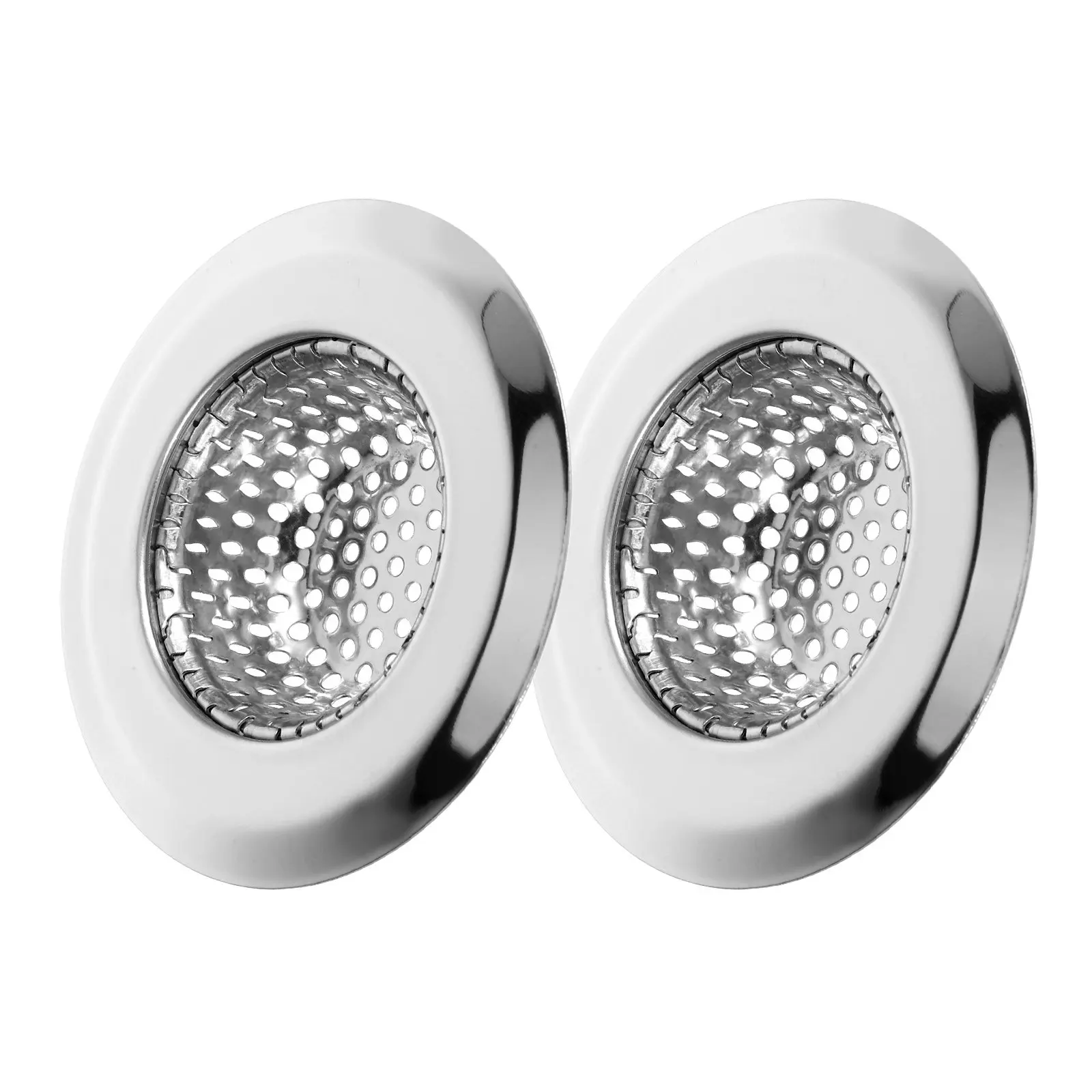 2Pcs Premium Stainless Steel Sink Strainer Basket Kitchen Sink Filter with Smooth Curved Edge for Debris Food Hair Catcher
2Pcs Premium Stainless Steel Sink Strainer Basket Kitchen Sink Filter with Smooth Curved Edge for Debris Food Hair Catcher