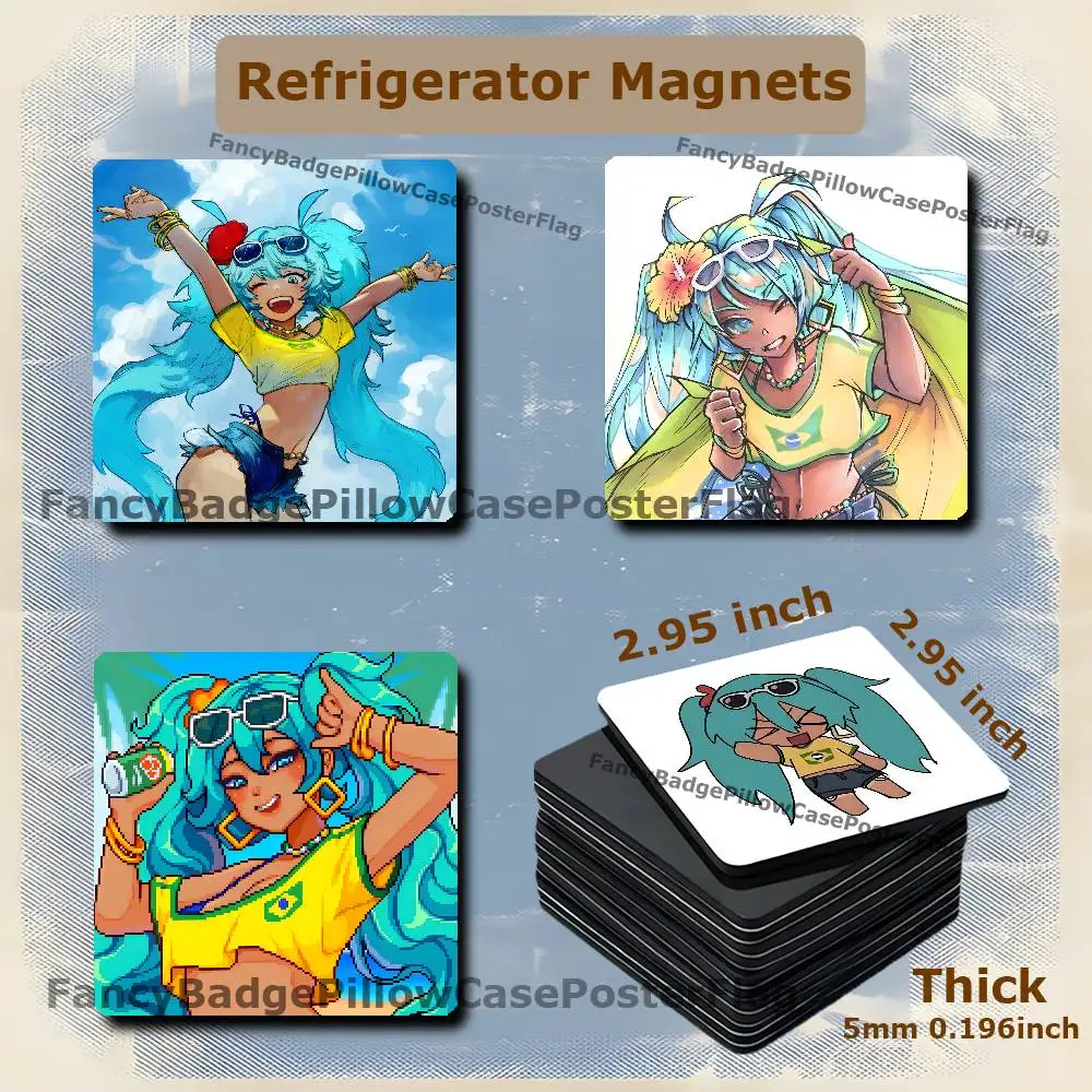 B-Brazil M-Miku-01 Anime 75mm Frigerator Magnet Square Stickers Personalize Fridge Refrigerator Wall Door Decoration
B-Brazil M-Miku-01 Anime 75mm Frigerator Magnet Square Stickers Personalize Fridge Refrigerator Wall Door Decoration