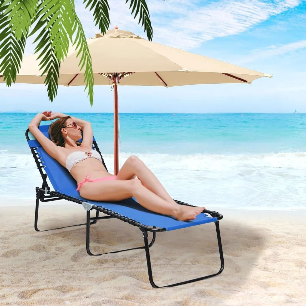 Patio Chaise Lounge Chair - 16” High Folding Tanning Chair with Removable Headrest, 4-Gear Backrest, 2-Position, Customized
Patio Chaise Lounge Chair - 16” High Folding Tanning Chair with Removable Headrest, 4-Gear Backrest, 2-Position, Customized