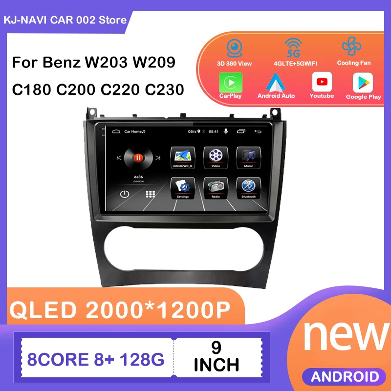 Android 14 For Mercedes Benz C Class W203 W209 C180 C200 CL203 C209 A209 2004 - 2011 Car Radio Navigation Player Carplay Video
Android 14 For Mercedes Benz C Class W203 W209 C180 C200 CL203 C209 A209 2004 - 2011 Car Radio Navigation Player Carplay Video