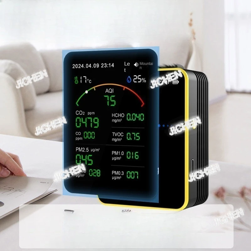 15 in 1 Tuya WIFI Air Quality Detector Rechargeable Digital LCD CO2/CO/TVOC/HCHO/PM2.5/PM1.0/PM10/Temp/Humidity for Smart Home
15 in 1 Tuya WIFI Air Quality Detector Rechargeable Digital LCD CO2/CO/TVOC/HCHO/PM2.5/PM1.0/PM10/Temp/Humidity for Smart Home