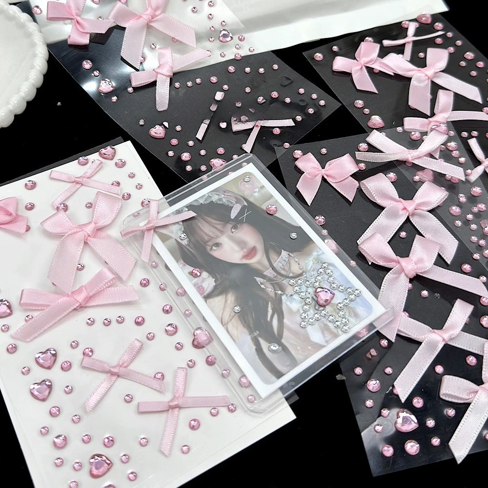 Pink Bow Love shape Crystal Stickers Sparkly DIY Journal Scrapbooking Deco Stickers for Phone Rhinestone Stickers Gifts
Pink Bow Love shape Crystal Stickers Sparkly DIY Journal Scrapbooking Deco Stickers for Phone Rhinestone Stickers Gifts