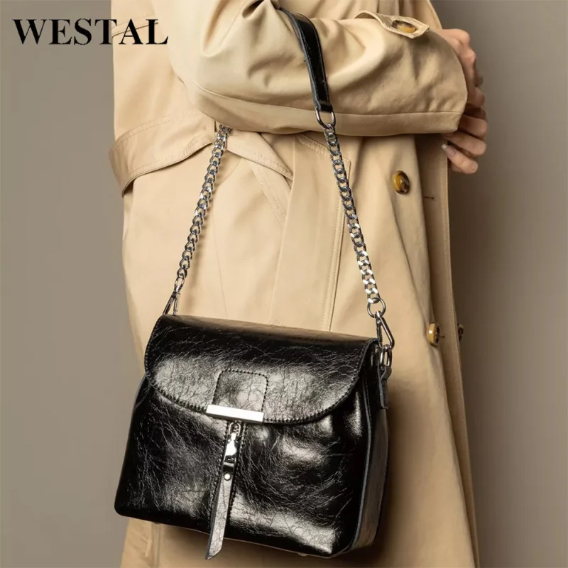 WildberryWomen's Shoulder Bag Versatile Simple High-end Genuine Leather Crossbody Bag with Multiple Compartments and Chain Strap
WildberryWomen's Shoulder Bag Versatile Simple High-end Genuine Leather Crossbody Bag with Multiple Compartments and Chain Strap