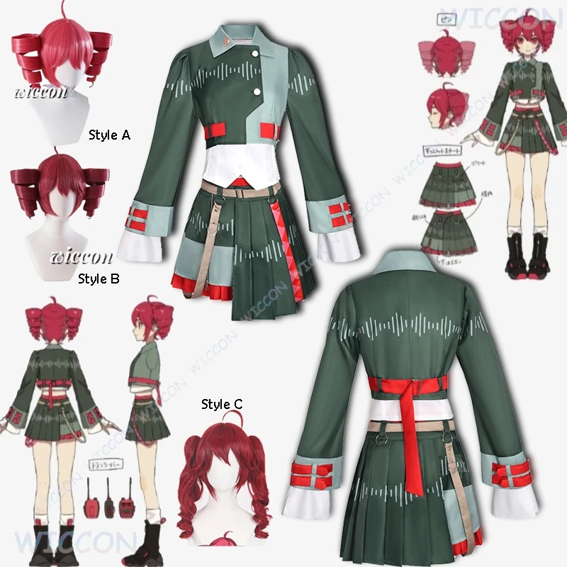 Kasane Teto Cosplay Voicepeakk Uniforms Wig Anime Diva Singer Women Cute Red Ponytail Girls Teto Costume Halloween Stage Outfit
Kasane Teto Cosplay Voicepeakk Uniforms Wig Anime Diva Singer Women Cute Red Ponytail Girls Teto Costume Halloween Stage Outfit