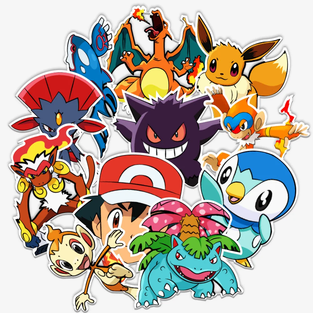 10/30/50pcs Cute Pokemon Mix Animation Stickers Pocket Monster Pikachu Sticker Suitcase Laptop Phone Cartoon Decal for Kids Toy
10/30/50pcs Cute Pokemon Mix Animation Stickers Pocket Monster Pikachu Sticker Suitcase Laptop Phone Cartoon Decal for Kids Toy