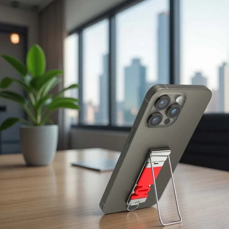 Metal desktop phone and tablet holder with a simple three in one multifunctional bracket buckle design
Metal desktop phone and tablet holder with a simple three in one multifunctional bracket buckle design