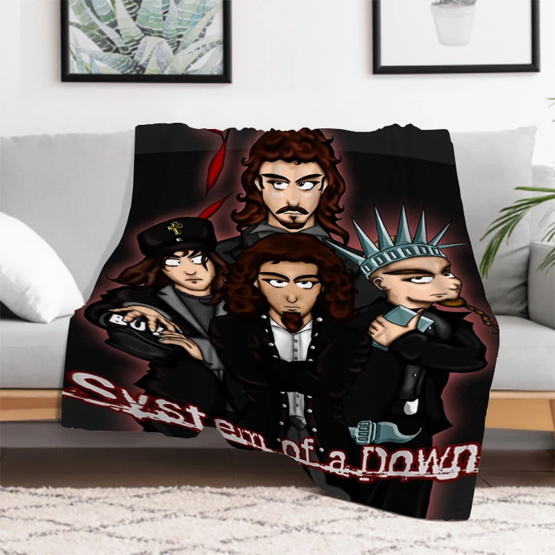 System Of A Down Band Bed Blankets for Decorative Sofa Thick and Warm Fleece Blanket Fluffy King Lid Microfiber Bedding Knee Nap
System Of A Down Band Bed Blankets for Decorative Sofa Thick and Warm Fleece Blanket Fluffy King Lid Microfiber Bedding Knee Nap