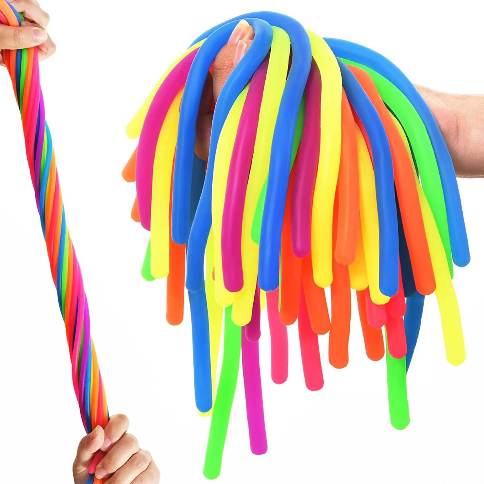 20/40/60/100 PCS Colorful Stretchy Fidget Strings Sensory Toys, Carnival Prizes Fidget Stress Relief Toy for Classroom Prize
20/40/60/100 PCS Colorful Stretchy Fidget Strings Sensory Toys, Carnival Prizes Fidget Stress Relief Toy for Classroom Prize