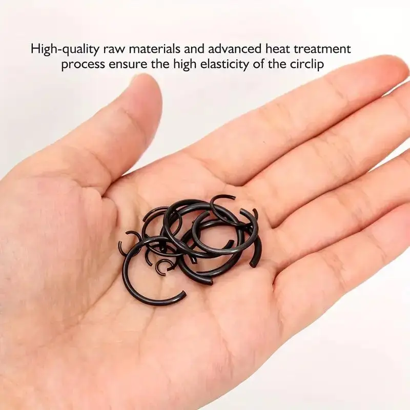 For Hole Black-Finish Steel Accessories 300PCS Metric 7-30MM Round Wire C-Clips Internal Snap Rings Assortment Kit
For Hole Black-Finish Steel Accessories 300PCS Metric 7-30MM Round Wire C-Clips Internal Snap Rings Assortment Kit