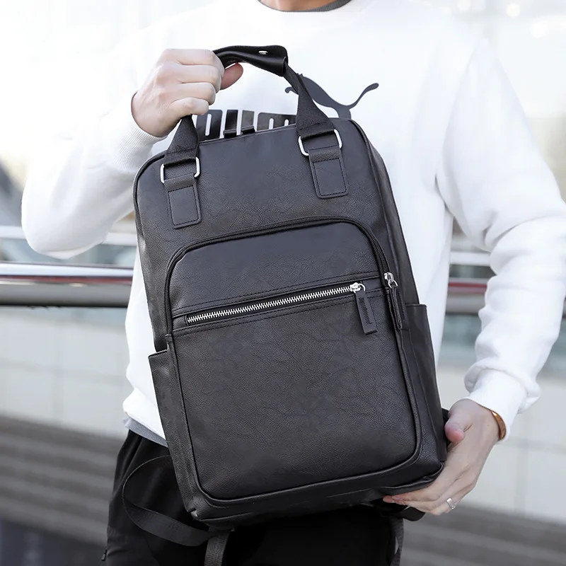 Backpack Men's Large Capacity Casual Business Leather Business Travel Bag Computer Backpack Briefcase Student School Bag
Backpack Men's Large Capacity Casual Business Leather Business Travel Bag Computer Backpack Briefcase Student School Bag