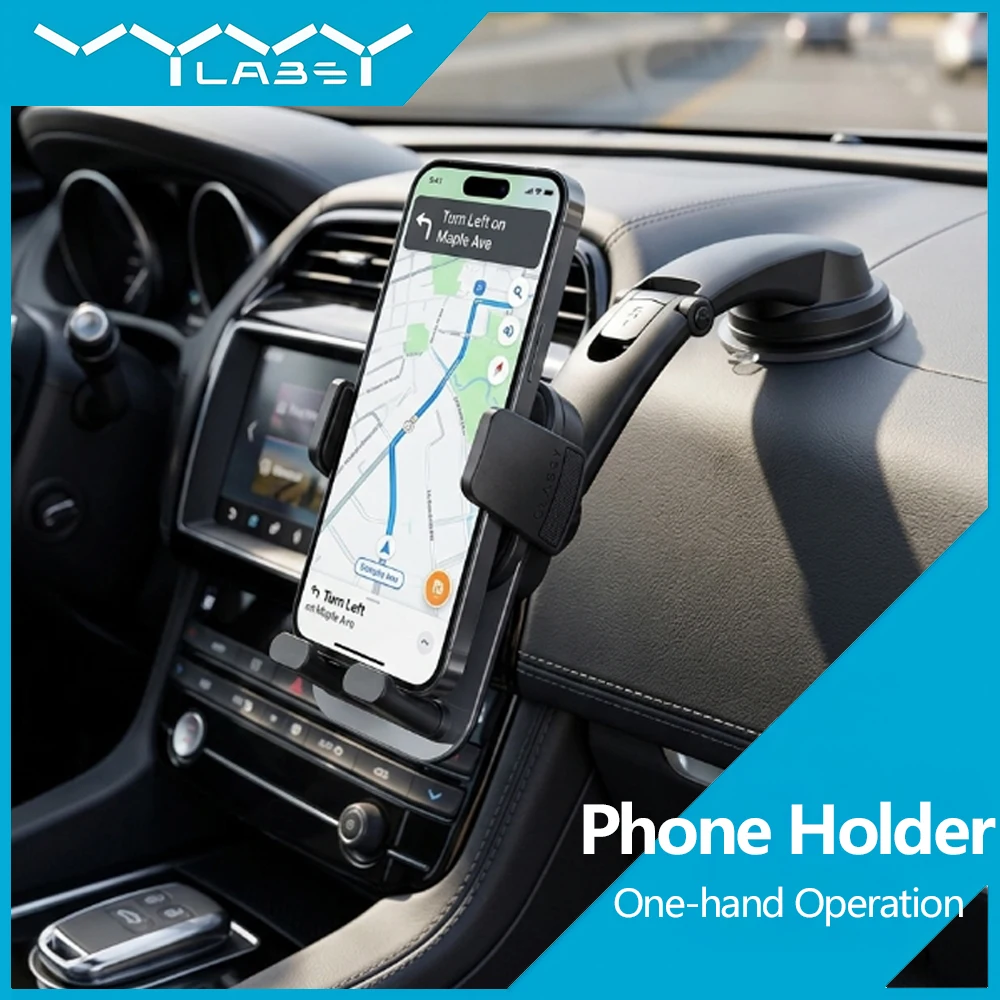 Vyvylabs Universal Car Mount Phone Holder with Suction Cup Base Dashboard Car Cell Phone Stand for iPhone Samsung Huawei Xiaomi
Vyvylabs Universal Car Mount Phone Holder with Suction Cup Base Dashboard Car Cell Phone Stand for iPhone Samsung Huawei Xiaomi