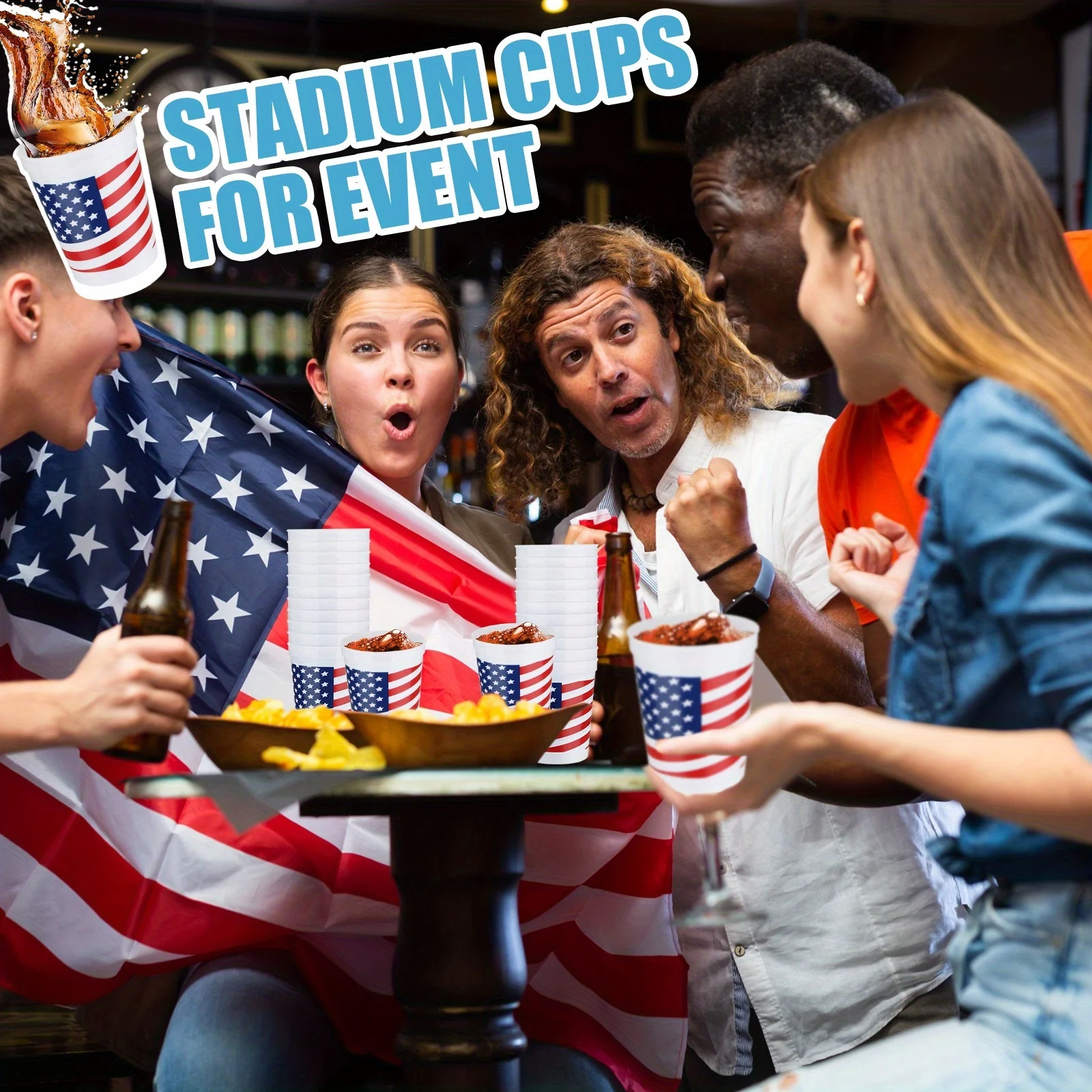 32pcs Patriotic Plastic Cup 4 Of July Star Cup for Labor Day Red White And Blue Tumbler for Independence Party Supplies Home Decoration Memorial Present(American Flag) LuxuryLounge
32pcs Patriotic Plastic Cup 4 Of July Star Cup for Labor Day Red White And Blue Tumbler for Independence Party Supplies Home Decoration Memorial Present(American Flag) LuxuryLounge