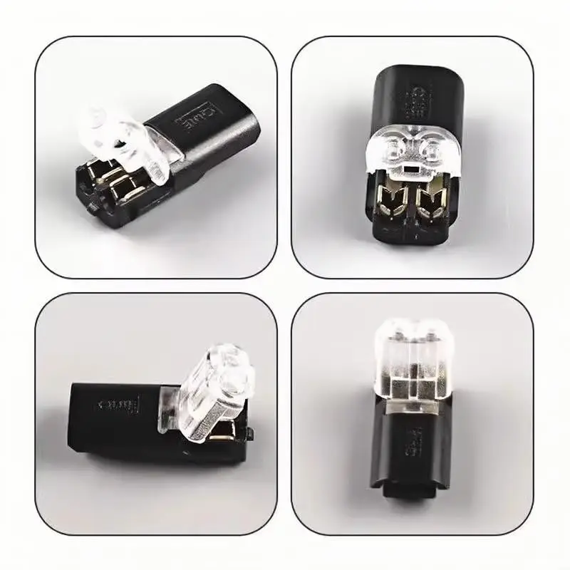 20 Pieces D2 Dual-Line Plug-In Connector with LED Solderless Peel-Free Wire Terminal for Easy Connection
20 Pieces D2 Dual-Line Plug-In Connector with LED Solderless Peel-Free Wire Terminal for Easy Connection