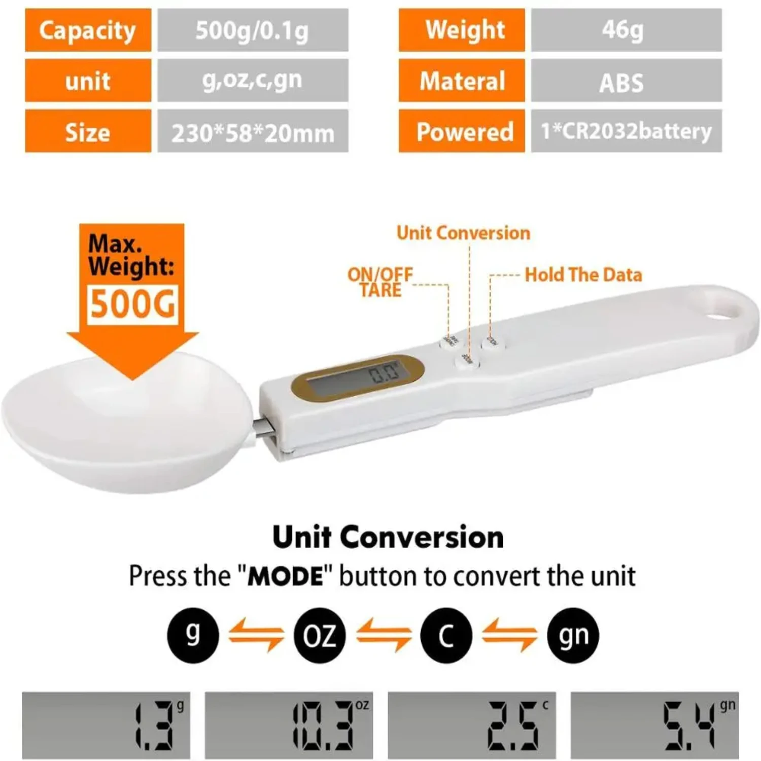 500g/0.1g Kitchen Scales Measuring Cup Baking Accessories LCD Display Electronic Digital Spoon Power Free Shipping
500g/0.1g Kitchen Scales Measuring Cup Baking Accessories LCD Display Electronic Digital Spoon Power Free Shipping