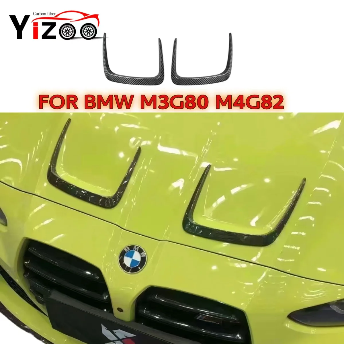 Carbon Fiber Front Engine Hood Bonnet Vent Cover for BMW G80 G82 G83 M3 M4 2021+ Front Bumper Fins Canards Splitter Body Kit
Carbon Fiber Front Engine Hood Bonnet Vent Cover for BMW G80 G82 G83 M3 M4 2021+ Front Bumper Fins Canards Splitter Body Kit