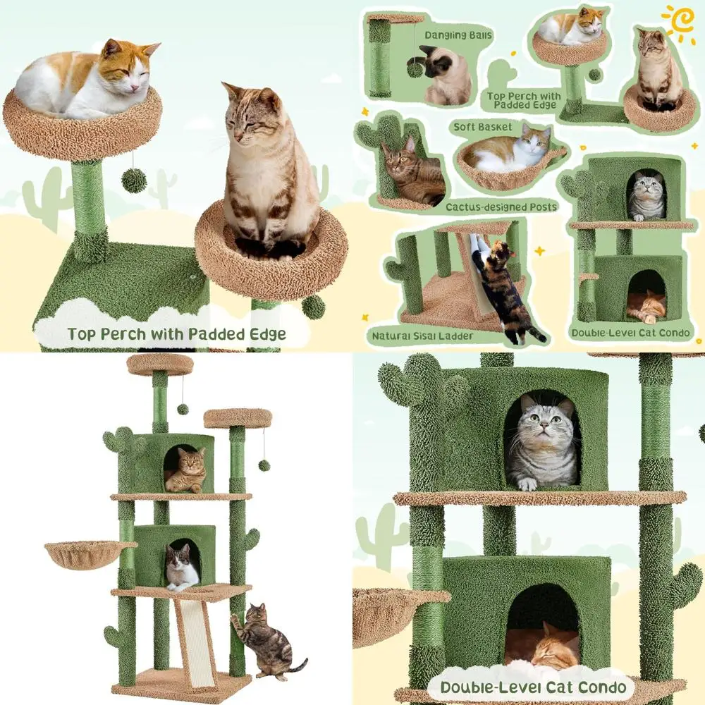 Многоуровневое домашнее кошачье дерево 66H с большими компрессовантами, рампами, мягким окунем, платформами, корзиной и подвесным шаром, зеленым/коричневым
Многоуровневое домашнее кошачье дерево 66H с большими компрессовантами, рампами, мягким окунем, платформами, корзиной и подвесным шаром, зеленым/коричневым