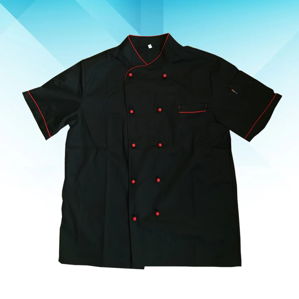 Short Sleeve Catering Jackets Double Breasted Jacket Catering Coats Unisex Chef Clothing Washable Durable
Short Sleeve Catering Jackets Double Breasted Jacket Catering Coats Unisex Chef Clothing Washable Durable