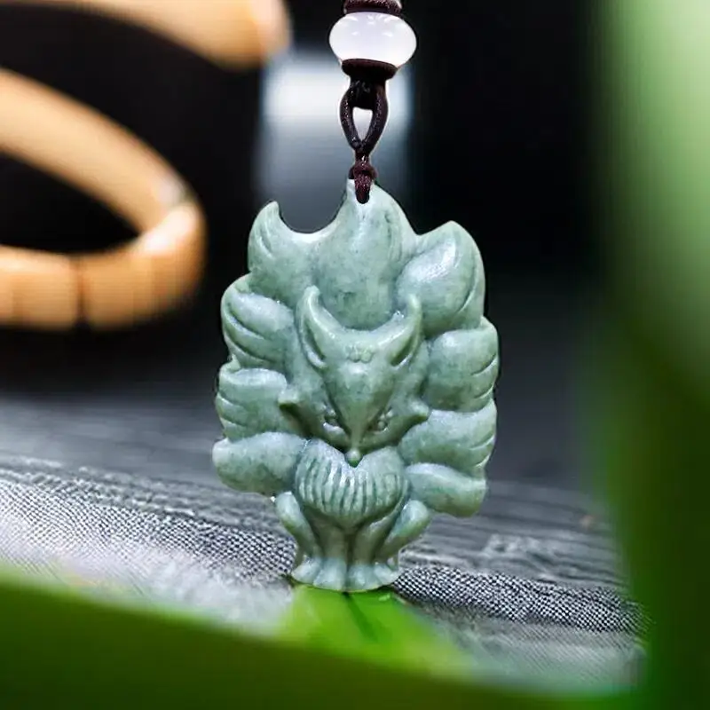 Natural Real Jade Fox Pendant Necklace Carved Jewelry Designer Vintage Amulet Charm Gifts for Women Men Luxury Stone
Natural Real Jade Fox Pendant Necklace Carved Jewelry Designer Vintage Amulet Charm Gifts for Women Men Luxury Stone
