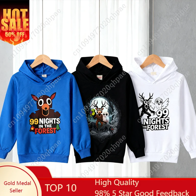 New 99 Nights in The Forest Boys Hoodie Cartoon Tops Fashion Leisure Sweatshirt Children Pullover Spring Autumn Clothing Gift
New 99 Nights in The Forest Boys Hoodie Cartoon Tops Fashion Leisure Sweatshirt Children Pullover Spring Autumn Clothing Gift