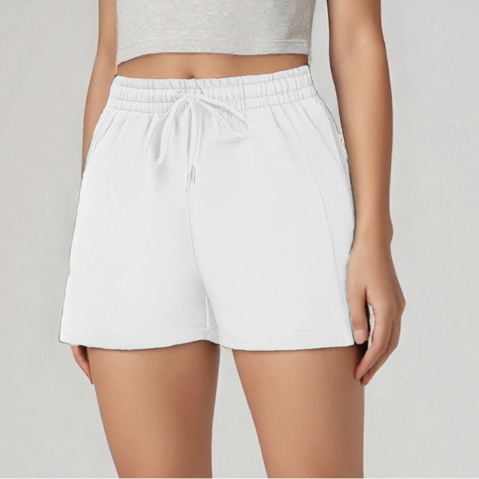 High Waist Sport Shorts Women's Comfortable Elastic Fashionable Summer Casual Sports Shorts High Waist Shorts White Short Pants
High Waist Sport Shorts Women's Comfortable Elastic Fashionable Summer Casual Sports Shorts High Waist Shorts White Short Pants