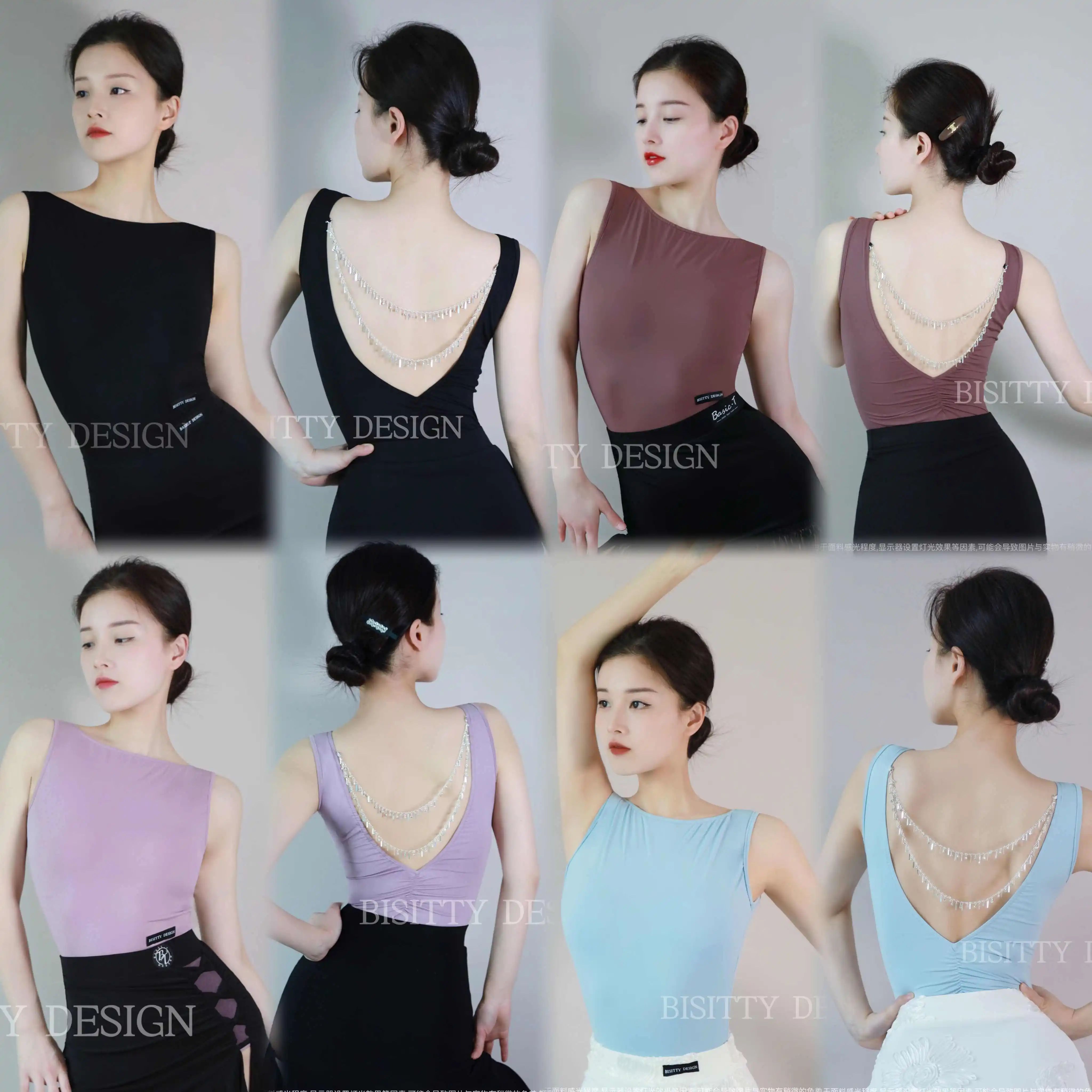 2025 Chain Backless Latin Dance Tops Women Summer Sleeveless Leotards Adult Rumba Ballroom Dance Performance Clothes DNV23663
2025 Chain Backless Latin Dance Tops Women Summer Sleeveless Leotards Adult Rumba Ballroom Dance Performance Clothes DNV23663