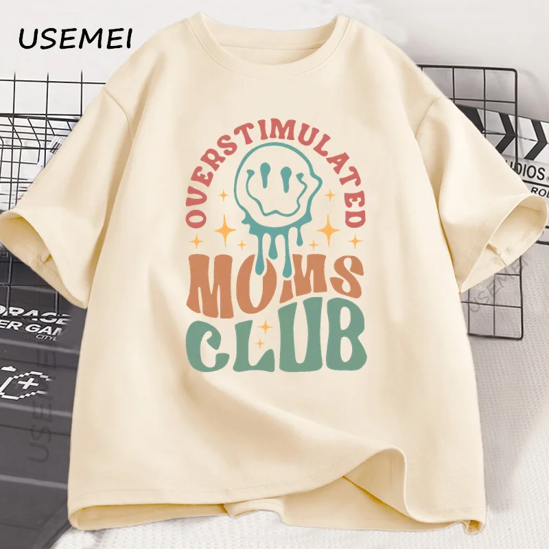 Overstimulated Moms Club T Shirt Funny Mom T-shirt Trendy Mothers Day Tshirt Gift for Mama Casual Cotton Short Sleeve Clothing
Overstimulated Moms Club T Shirt Funny Mom T-shirt Trendy Mothers Day Tshirt Gift for Mama Casual Cotton Short Sleeve Clothing