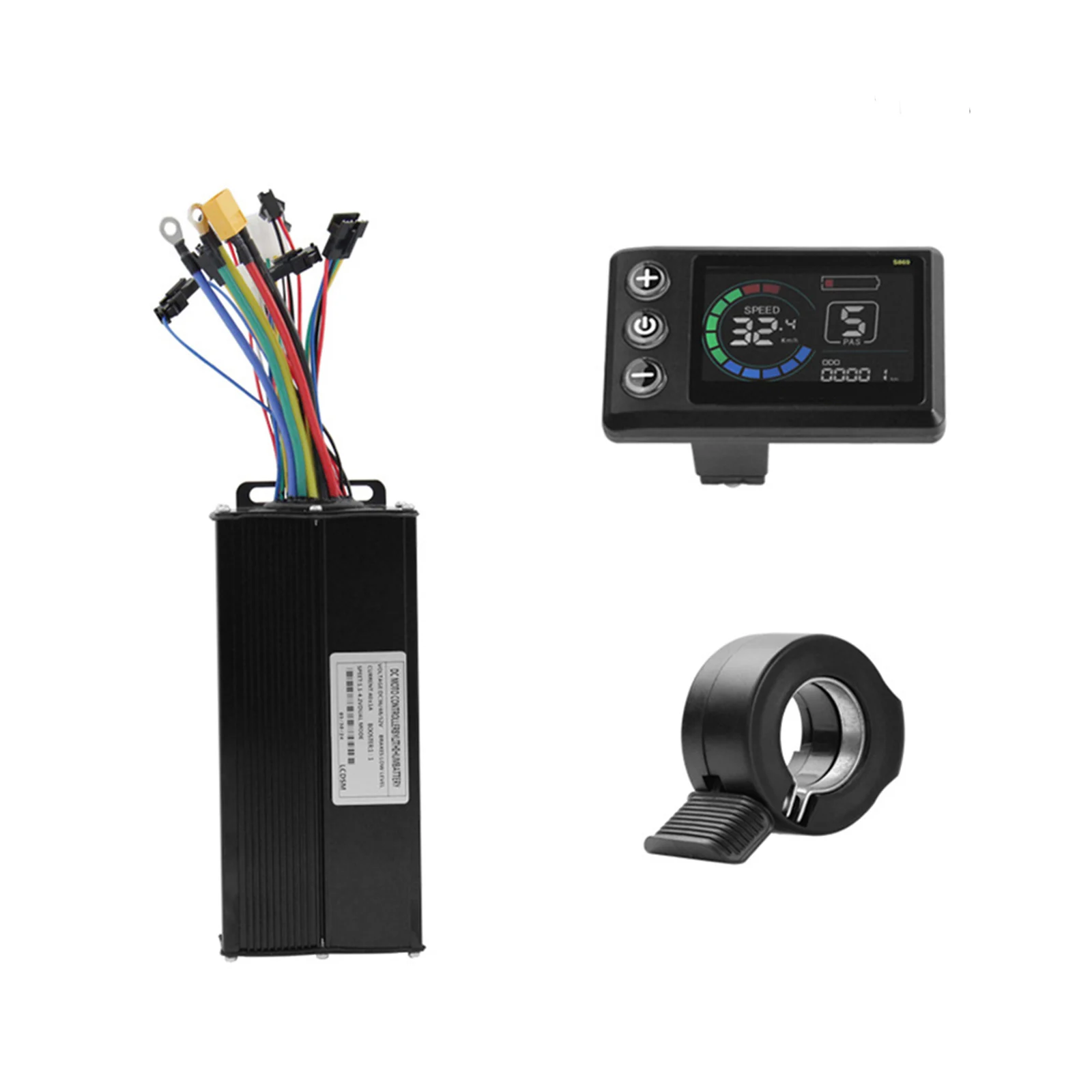 Sine Wave Tri-Mode Controller Instrument Panel Set 130X Throttle Electric Bicycle 17A/22A/26A/30A/40A LCD Display Thumb Throttle
Sine Wave Tri-Mode Controller Instrument Panel Set 130X Throttle Electric Bicycle 17A/22A/26A/30A/40A LCD Display Thumb Throttle
