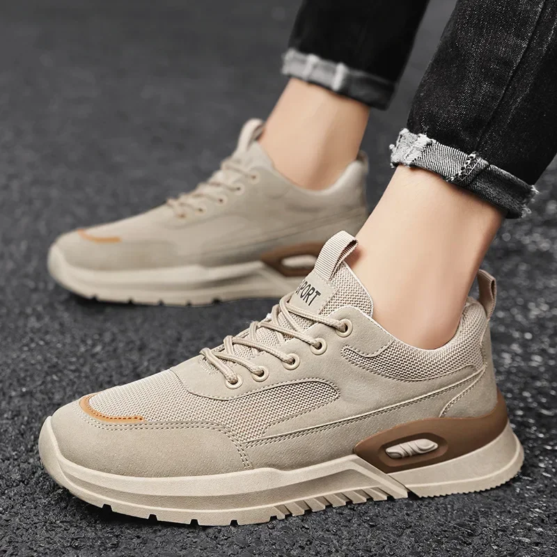 Men's Sneakers Mesh Breathable Running Shoes for Men Outdoor Casual Sports Shoes Fashion Suede Platform Men Shoes Tenis Hombres
Men's Sneakers Mesh Breathable Running Shoes for Men Outdoor Casual Sports Shoes Fashion Suede Platform Men Shoes Tenis Hombres