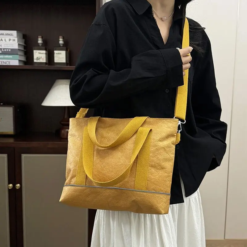 Reusable Tyvek Paper Tote Bag – Lightweight Handbag for Women, Crossbody & Shoulder Carry, Simple Daily Bag
Reusable Tyvek Paper Tote Bag – Lightweight Handbag for Women, Crossbody & Shoulder Carry, Simple Daily Bag