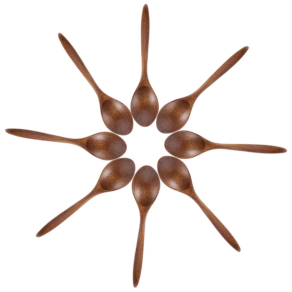 8Pcs Eco Friendly Wooden Spoon Set Fine Craftsmanship Small Spoons for Mixing Tasting Serving Desserts Salads Soups
8Pcs Eco Friendly Wooden Spoon Set Fine Craftsmanship Small Spoons for Mixing Tasting Serving Desserts Salads Soups