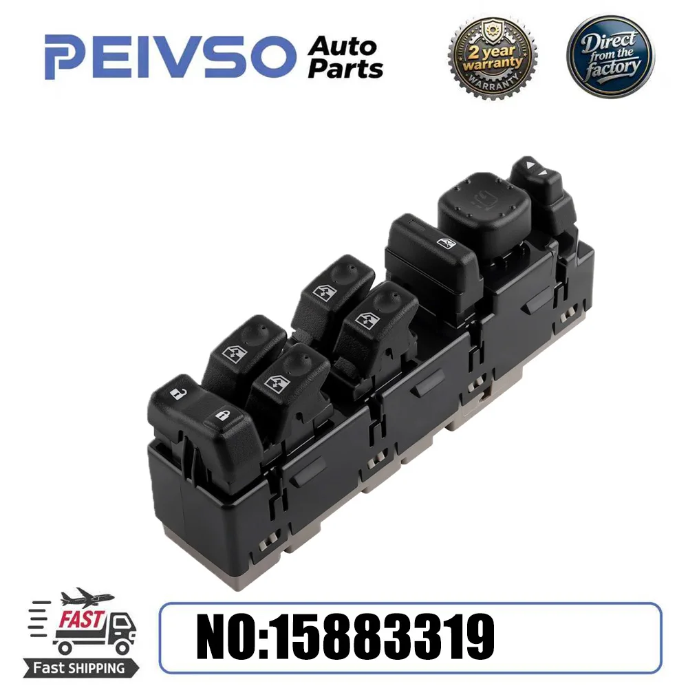 15883319 Новый переключатель управления стеклоподъемниками для GMC Sierra Yukon XL Chevy Avalanche Suburban Tahoe Cadillac Escalade Hummer H2 2003-2006
15883319 Новый переключатель управления стеклоподъемниками для GMC Sierra Yukon XL Chevy Avalanche Suburban Tahoe Cadillac Escalade Hummer H2 2003-2006