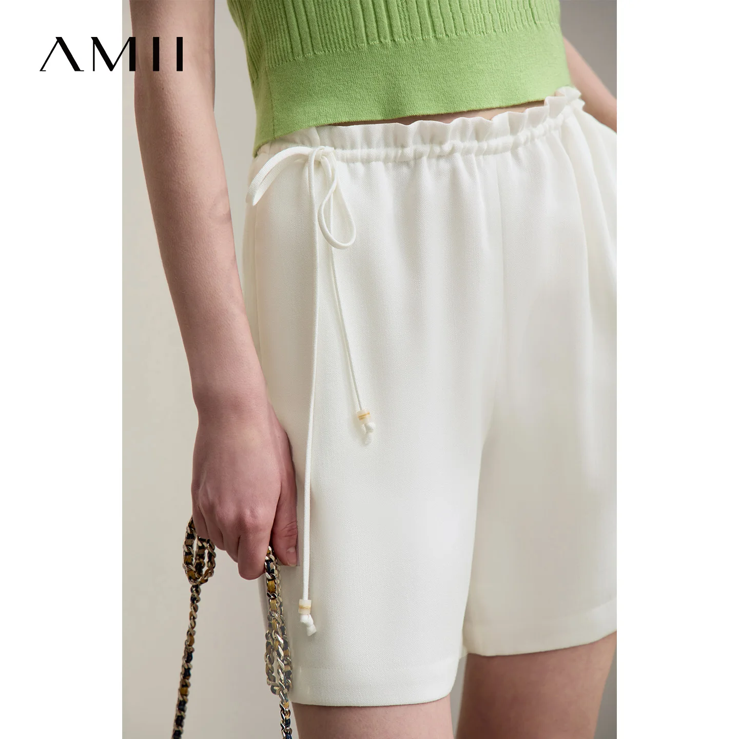 Amii Women's Shorts 2026 Summer New Elastic Tie Waist Ruffle Drawstring Linen Casual Pants Loose Office Woman Clothes 12622111
Amii Women's Shorts 2026 Summer New Elastic Tie Waist Ruffle Drawstring Linen Casual Pants Loose Office Woman Clothes 12622111