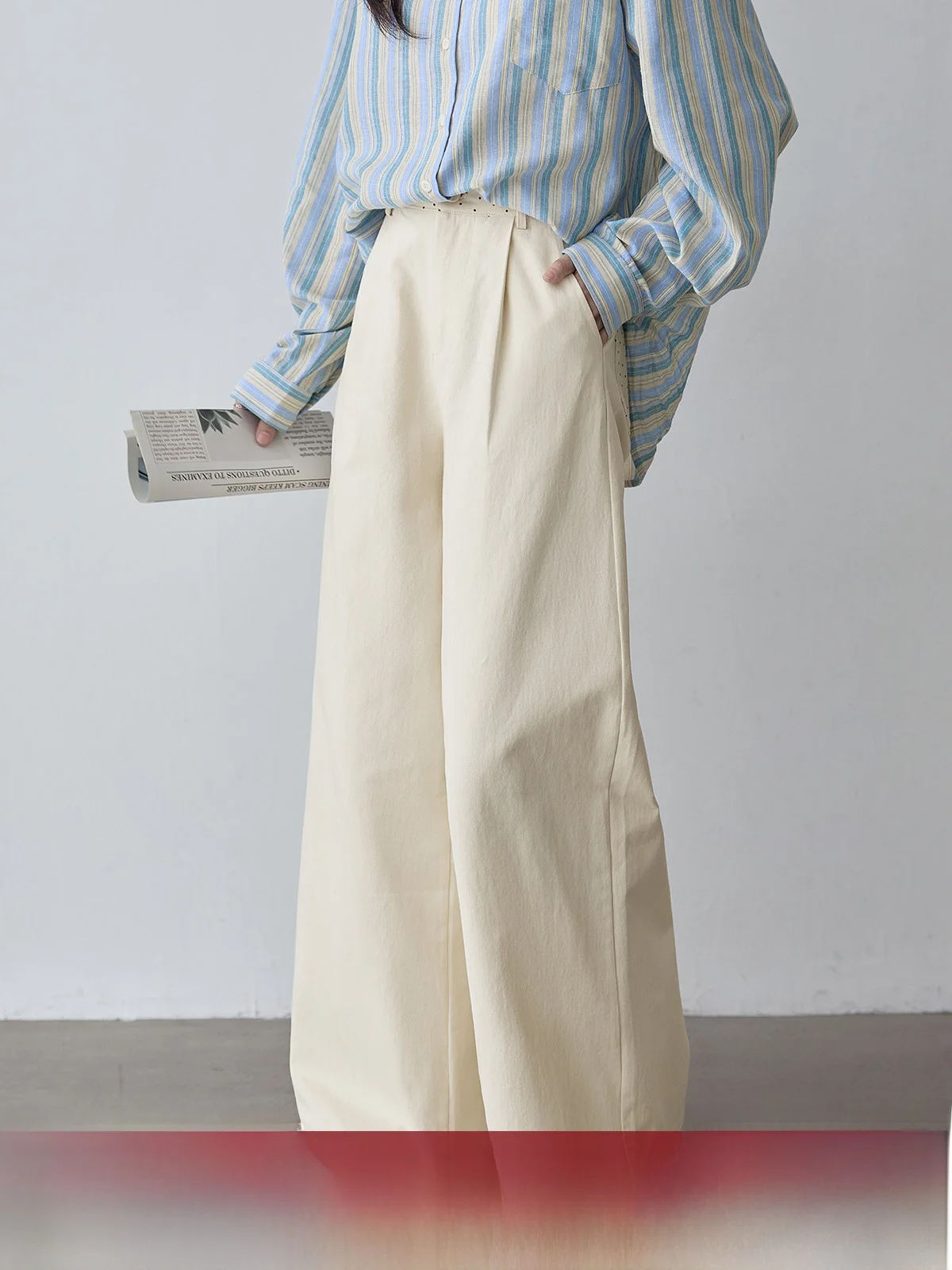 HuiXi Pear Color High Waist Wide Leg Pants Women's Casual Trousers Spring 2026 Small ence Design Dot Pattern Commute Sle
HuiXi Pear Color High Waist Wide Leg Pants Women's Casual Trousers Spring 2026 Small ence Design Dot Pattern Commute Sle