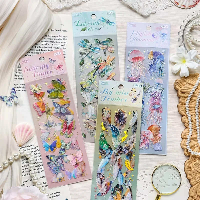 3Pcs Kawaii Feather Dragonfly Butterfly Jellyfish Decorative Stickers For Squishy Fidget DIY Decal for Phone Case Scrapbook
3Pcs Kawaii Feather Dragonfly Butterfly Jellyfish Decorative Stickers For Squishy Fidget DIY Decal for Phone Case Scrapbook
