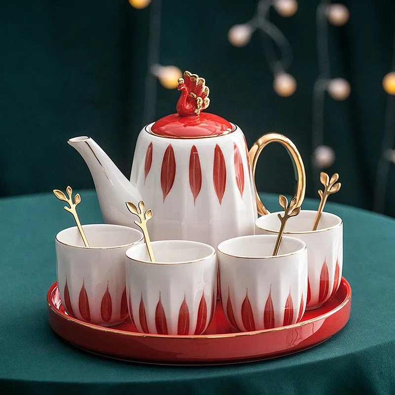 Ceramic tableware light luxury tea set home living room aromatherapy teacup beverage
Ceramic tableware light luxury tea set home living room aromatherapy teacup beverage