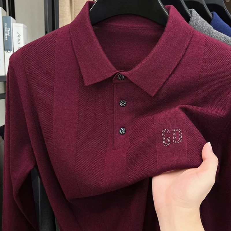 Wool blend autumn and winter thickened men's POLO shirt, high-quality pullover sweater. M-4XL
Wool blend autumn and winter thickened men's POLO shirt, high-quality pullover sweater. M-4XL